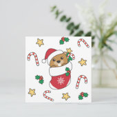 ビーバークリスマススノーウィンターアニマルズビーバー シーズンカード (スタンド正面)