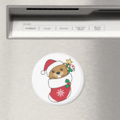 ビーバークリスマススノーウィンターアニマルズビーバー マグネット (インサイチュ (食洗機))