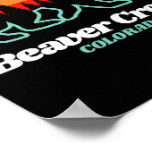 ビーバークリークコロラドスキースノーボーディングベア ポスター (角)