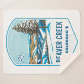 ビーバークリークコロラドスキーバッジ シェルパブランケット (正面(横))