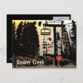 ビーバークリークコロラドスキーリフト葉書 ポストカード (正面/裏面)