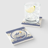 ビーバークリークコロラドフラッグマウンテンスキー土産 ストーンコースター (横)