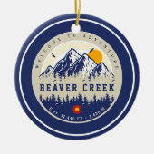 ビーバークリークコロラドフラッグマウンテンスキー土産 セラミックオーナメント (正面)