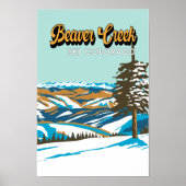 ビーバークリークスキーエリアウィンターコロラドヴィンテージ ポスター (正面)