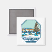 ビーバークリークスキーエリアウィンターコロラド マグネット (正面/裏面)