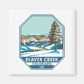 ビーバークリークスキーエリアウィンターコロラド マグネット (正面)