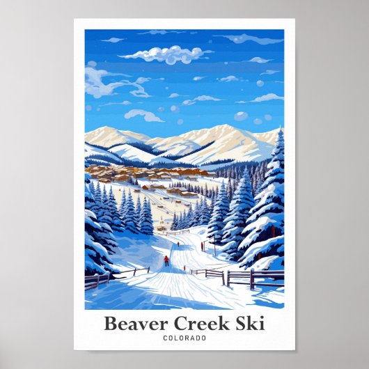 ビーバークリークスキーコロラドトラベルヴィンテージ ポスター (正面)
