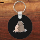 ビーバーグナウィングウッド キーホルダー (正面)