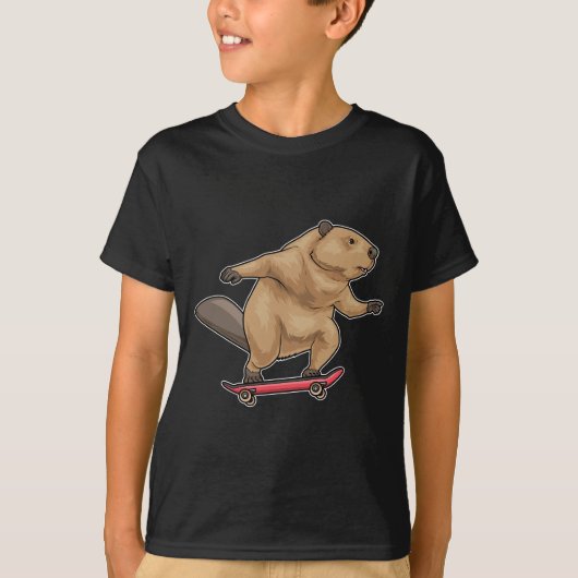 ビーバースケーター スケートボード Tシャツ (正面)