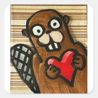 ビーバースティッカー スクエアシール