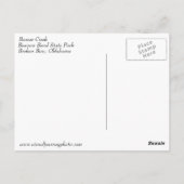 ビーバーズベンド州パークフォトポストカード ポストカード (裏面)