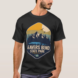 ビーバーズベンド州立公園 オクラホマ州 オクラホマ レトロキャンプ Tシャツ
