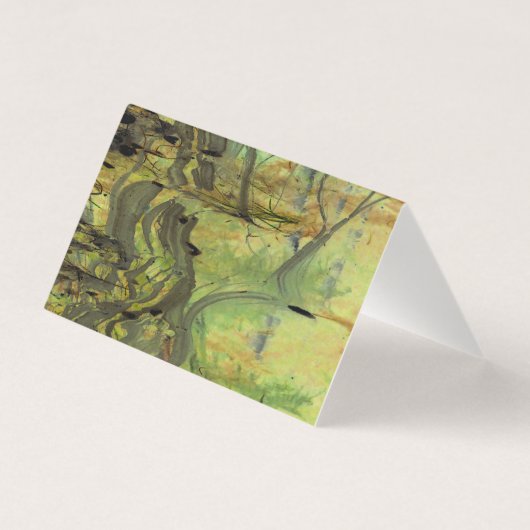 "ビーバーダムIIの上"抽象的に強化された池 (裏面)