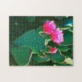 ビーバーテイルサボテンの花 ジグソーパズル (横)