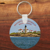 ビーバーテールライトハウスロードアイランドキーチェーン キーホルダー (正面)