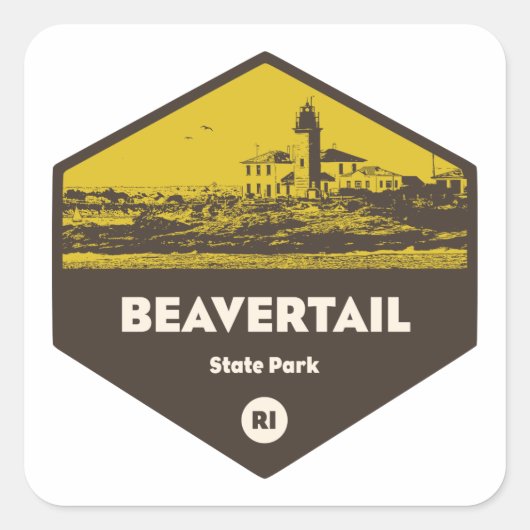 ビーバーテール州パークロードアイランド スクエアシール (正面)