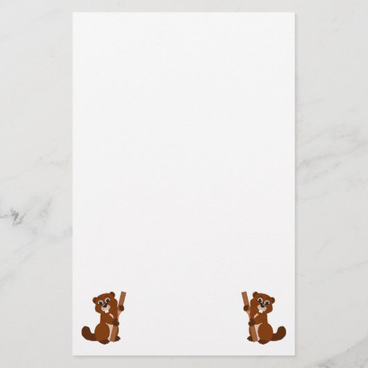 ビーバーデザイン 便箋 (裏面)