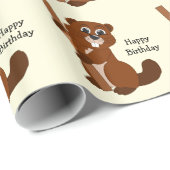 ビーバーデザイン 誕生日 ラッピングペーパー (ロールコーナー)