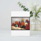 ビーバーネットワーキングおもしろギフトTシャツ&カード ポストカード (スタンド正面)