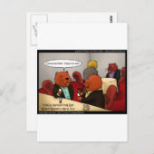 ビーバーネットワーキングおもしろギフトTシャツ&カード ポストカード (正面/裏面)