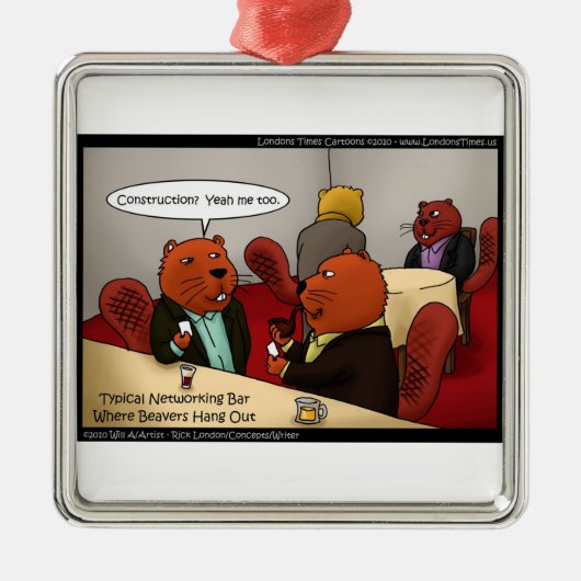 ビーバーネットワーククリスマスオーナメント メタルオーナメント (正面)