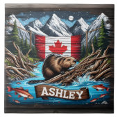 ビーバーバイマウンテンと海 タイル (正面)