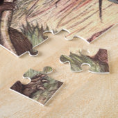 ビーバーバイルイ・サージェント、ヴィンテージ野生動物 ジグソーパズル (側面)