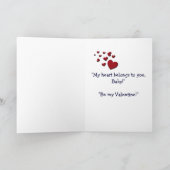 ビーバーバレンタインデーのカード シーズンカード (内部)