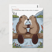 ビーバーバレンタイン ポストカード (正面/裏面)