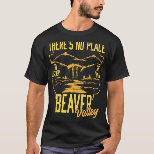 ビーバーバレーより私が好きな場所はない Tシャツ (正面)