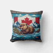 ビーバービルドズロッジ、フラグの背後 クッション (正面)