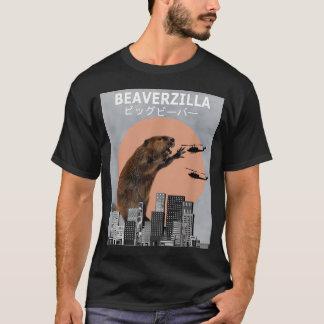 ビーバービーバーzilla 楽しい tシャツ
