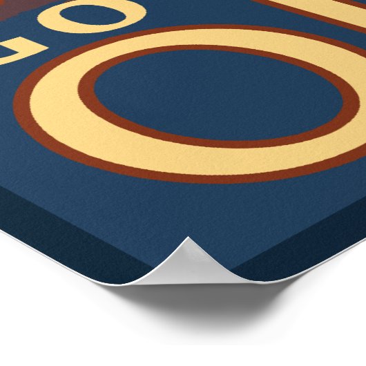 ビーバーファミリー – オレゴン州の政府キャンプ ポスター (角)