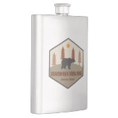 ビーバーヘッドデアーロッジナショナルフォレストモンタナベア フラスク (右)