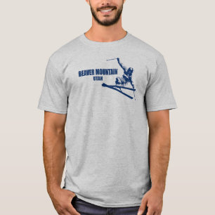ビーバーマウンテンリゾートユタスキーヤー Tシャツ