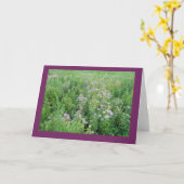 ビーバームinプレーリーガーデン空白のノートカード カード (黄色い花)