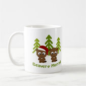 ビーバーメリー!クリスマスビーバー コーヒーマグカップ (左)