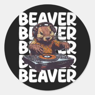 ビーバーラバーDJ ラウンドシール