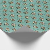 ビーバーラブパターン ラッピングペーパー (角)