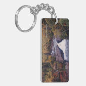 ビーバーリバー滝の長方形アクリルキーチェーン キーホルダー (正面左)