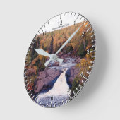 ビーバーリバー滝時計 ラウンド壁時計 (傾斜)