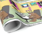 ビーバーリビングウィルスリックおもしろいロンドン ラッピングペーパー (ロールコーナー)