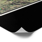 ビーバーレイクアーカンソー衛星ポスターマップ ポスター (角)