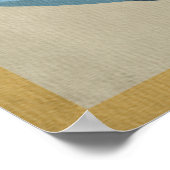 ビーバーレイクブルーフィッシュヴィンテージトラベル ポスター (角)