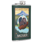 ビーバー及びMt.のフード- Mosier、オレゴン フラスク (右)