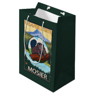 ビーバー及びMt.のフード- Mosier、オレゴン ミディアムペーパーバッグ