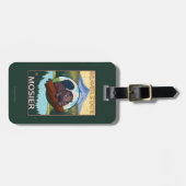 ビーバー及びMt.のフード- Mosier、オレゴン ラゲッジタグ (正面横)