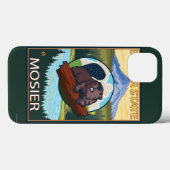 ビーバー及びMt.のフード- Mosier、オレゴン Case-Mate iPhoneケース (裏面 (横))