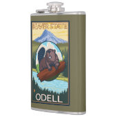 ビーバー及びMt.のフード- Odell、オレゴン フラスク (左)