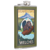 ビーバー及びMt.のフード- Welches、オレゴン フラスク (右)